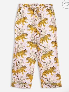 Print Fresh Women’s Pink Leopard-Print Pajama Pants Bagheera 2X Tall 32” inseam